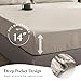 Simple&Opulence 100% Pure Linen Sheet Set Queen Size, Natural French Flax Solid Color 4 Pcs Washed Breathable, Farmhouse Bedding (1 Flat Sheet,1 Fitted Sheet,2 Pillowcases)-Embroidery Linen