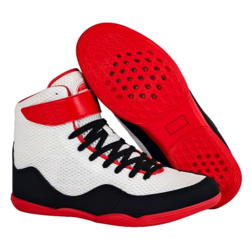 ZHENSI Zapatillas Boxeo Lucha para Hombre Botas De Fitness Transpirables Ligeras Y De Caña Alta para Gimnasio Y Entrenamiento De Combate