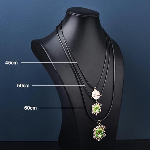 Cordon de collier ciré noir avec fermoir anti-perte pour pendentif - 6