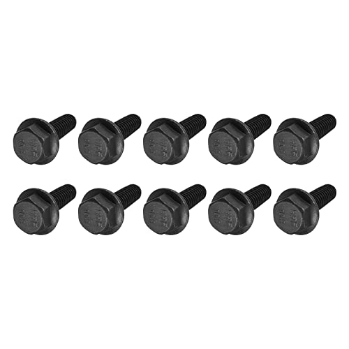 METALLIXITY Flanged Hex Head Bolts (M6x20mm) 20pcs, Hexagon Bolt Fully Thread Screw - for House Construction Hardware Fasteners