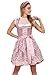 Krüger Dirndl Smilla 49595 50er Länge Rose | MADL-Dirndl in rosa mit Spitzenschürze | Spitze mit Pailletten | 50cm Rocklänge kurz (34)