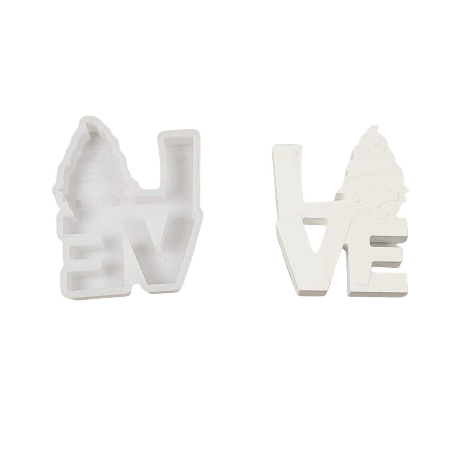 Xjdzineq Silicones Ornament Molds Casting LOVE Gnomes Craft Supplies for Home Decorations Silicone Love Gnomes