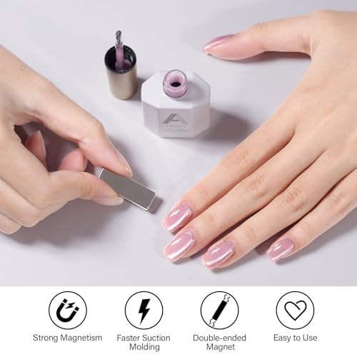 Esmalte de Gel AILLSA Pink Cat Eye 0.5 OZ miniatura 6