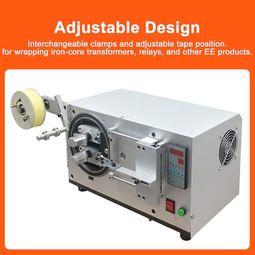 Image of Transformer Coil Wrapping Machine, Automatic Battery Laminator with Adjustable 8-45mm,Wide Compatibility & Adjustability