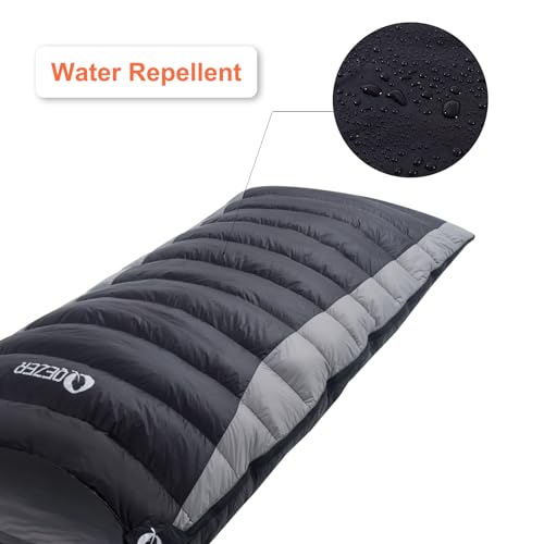 Image of Down Sleeping Bag for Adults 600 Fill Power, Cold Weather Compact Ultralight All Seasons Sleeping Bag for Backpacking, Camping, Hiking