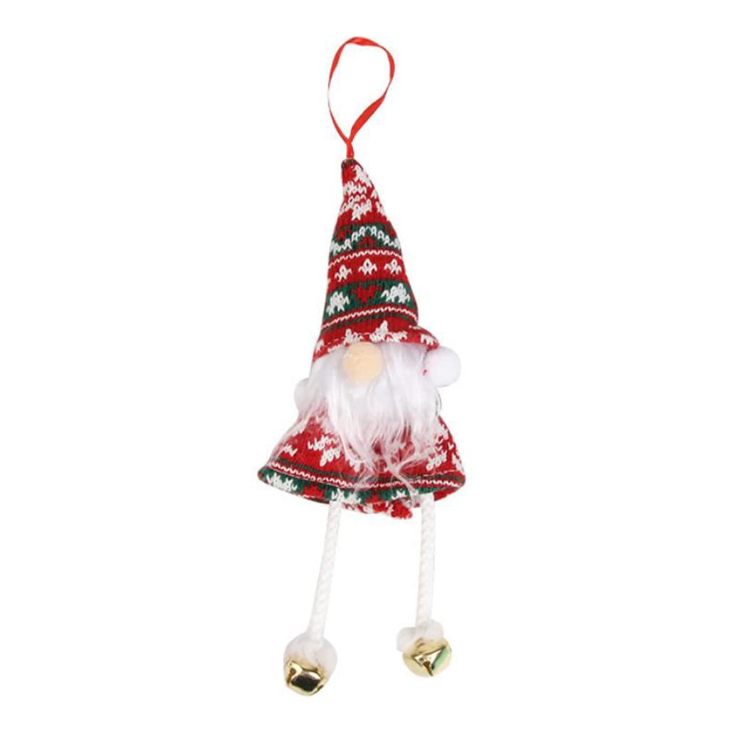 Jazuaiao Christmas Pendants Faceless Dolls Cute Dolls Noel Tree Decoration Party Hanging Accessories Dwarf Doll