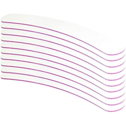 10er Set - Profifeile weiss gebogen Bananenfeile Körnung 100/180 Cover