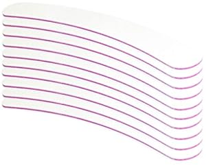 Nailfun 10x Profifeile Weiß Gebogen Bananenfeile