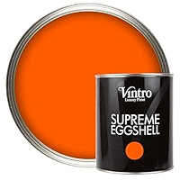 Vintro Paint | Bright Yellow Eggshell Paint | For Walls | Wood | Trim | Satin Furniture Paint | Interior & Exterior Use. 1 Litre (Osborne Yellow - View #7