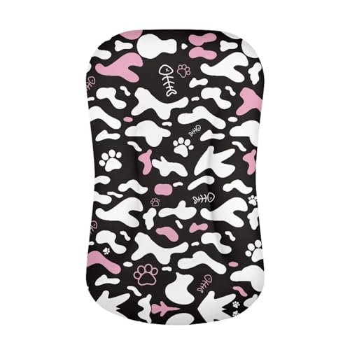 Kathyboom Cow Print Baby Lounger Cover for Newborn Baby Boys and Girls Soft Covers Durable Baby Nest Pillow Cover Home Decor