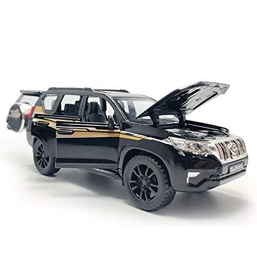 Shree Villa Pull Back Vehicles Crane Toy for Kids, Friction Power Toy Trucks for 3+ Years Old Boys and Girls, Light & Sound Truck Toy for Kids with 4 Wheels, Yellow (132 Toyota Prado Black)