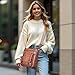 Roulens Crossbody Bags for Women,Multi Pocket Crossbody Purses Vegan Leather Shoulder Handbags Travel Purse Adjustable Strap