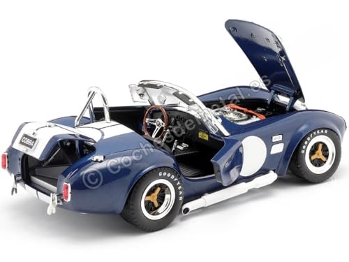 Modelo Shelby Cobra 427 S/C 1965 1:18 Azul miniatura 6