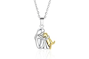 Two Tone Dainty "I Love My Dog" Chain Necklace: A Heartfelt Expression...