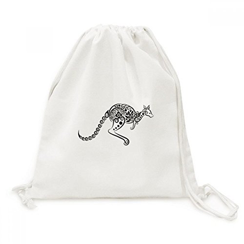 Sac à dos cordon kangourou toile grand sac shopping et voyage