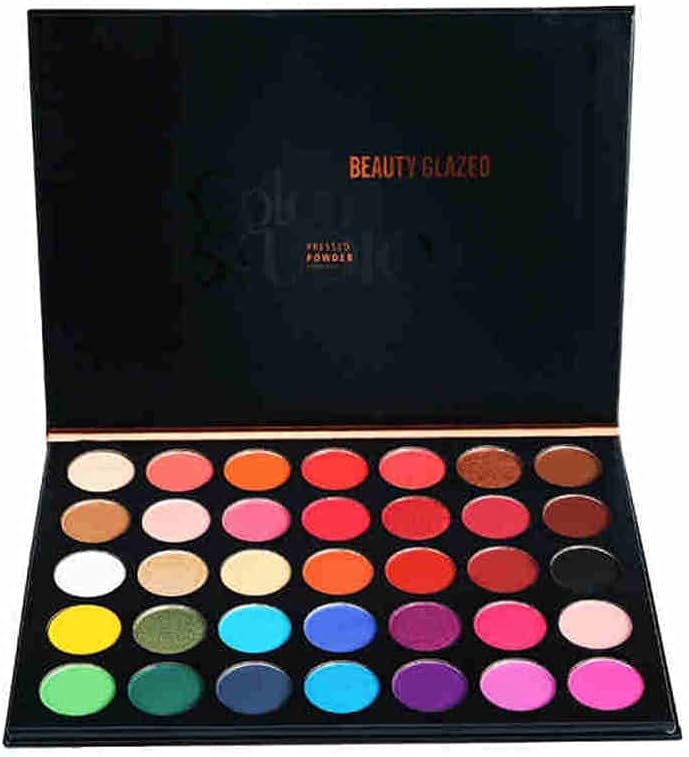 ARTIFUN 35 Colours Matte Eyeshadow Palette Shimmer Highly Pigmented,Eye Shadow with Bright Luminous Powder,Long Lasting&Waterproof,Eye Shadow Make up Palette