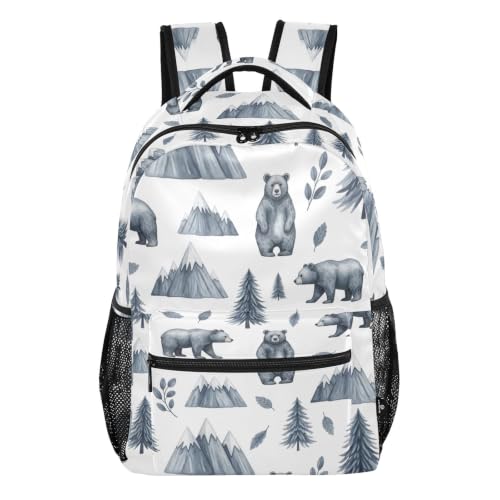 Sac à dos universitaire blanc avec compartiments ergonomiques pour adolescent et garçon