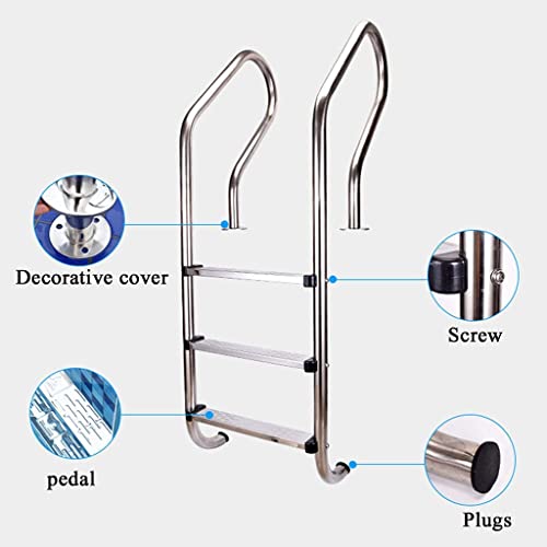 Escalera para piscina de acero inoxidable para piscina enterrada miniatura 2