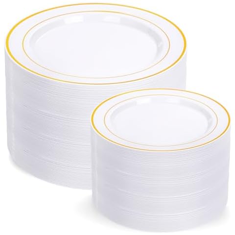 Gold Plastic Plates Set by I00000 Cover