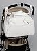 Bolso carrito bebe lactancia acolchado color blanco roto