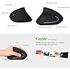 Mouse Vertical Sem Fio Ergonômico para Canhotos com 5 Botões e Ajuste de DPI #5