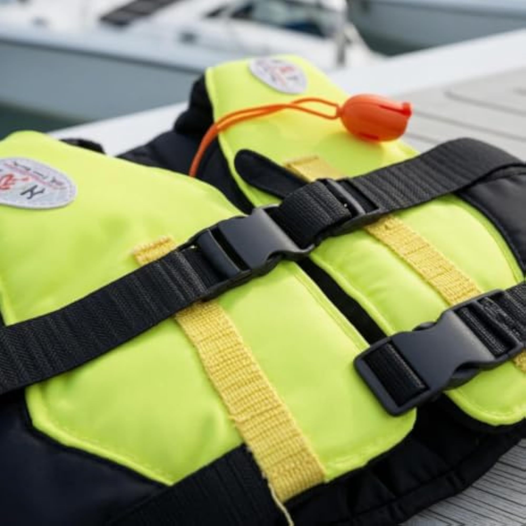High-Visibility Adult Life Jacket Vest, Sleeveless Padded
