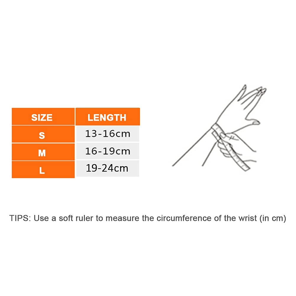 Muñequera de compresión Manga de Soporte de Mano Ajustable Férula de sueño Nocturno Transpirable para Lesiones Deportivas Inestabilidad Articular Túnel carpiano Artritis Tendinitis Unisex (Color :