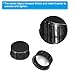 PATIKIL 22mm Phenolic Resin Cover, 36pcs Poly Seal Screw Cap Growler Cap Phenolic Cover Thread for 22-400 Glass Beer Brewing Bottles Gallon Growler Gallon Jug, Black
