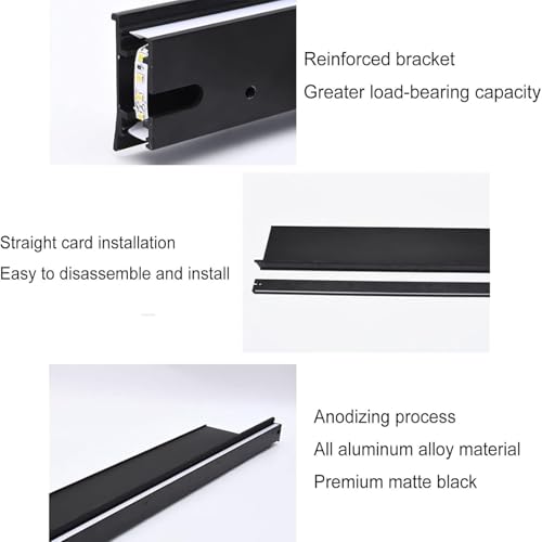 Présentoir suspendu avec éclairage LED 120cm pour déco moderne