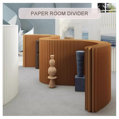 Paravent d'intimité rétractable et portable en papier pliable - 4