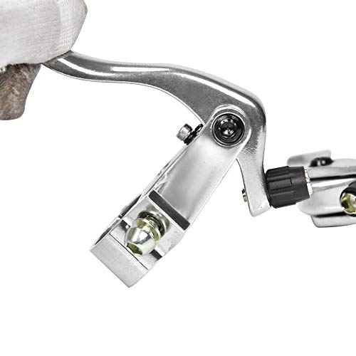 Leva Freno Bici,1 Paio di Accessori Per Freno Manubrio In Lega Di Alluminio da 24 Mm Per Bicicletta Ciclismo (Argento)