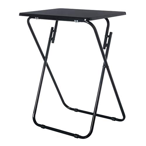 LOLAhome Mesa Plegable clásica de Madera para terraza Basic (Negro)