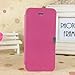 Magnetic Flip Synthetic Leather Hard Skin Pouch Wallet Case Cover for Apple iPhone 5 5S 5G Pink