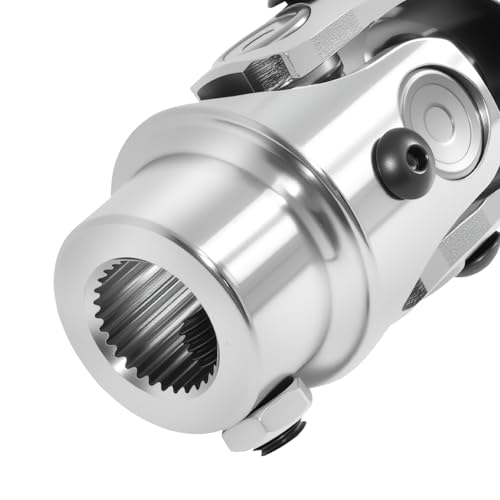 Image of 3 /4 inch DD X 3 /4 inch 30 Spline Stainless Steel Steering U Joint, Universal Joint Single Steering Column Shaft U Joint,Total Length:83mm (3-1 /4 inch)