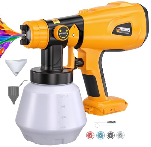 Paint Sprayer for Dewalt 20V MAX Battery, Cordless HVLP Hand...