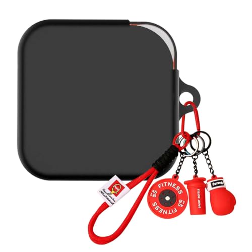 Image of Soft Silicone Case Cover for Nothing Buds Pro 2 | Buds 2 | 2 Plus with Gym Boxing Keychain (Red)