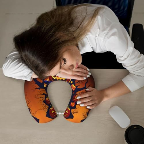 Almohada de viaje de espuma viscoelástica negra miniatura 7