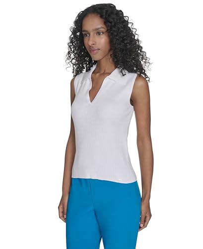 Calvin Klein Women's Suits Sweater, White, X-Large - image 2