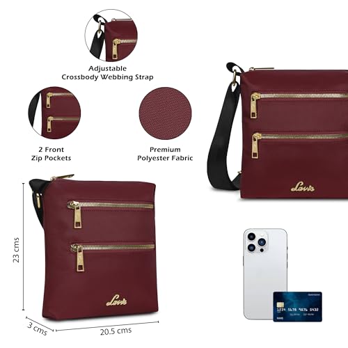 Image of Lavie Women's Miko Cross Body Sling Bag | Ladies Purse Handbag | Gift for Women