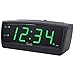 Equity by La Crosse 30229 LED Digital Alarm Clock, 0.9-Inch, Green