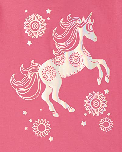 The Children's Place Girls Unicorns,Butterfly Short Sleeve Graphic T-Shirts,3 Pack