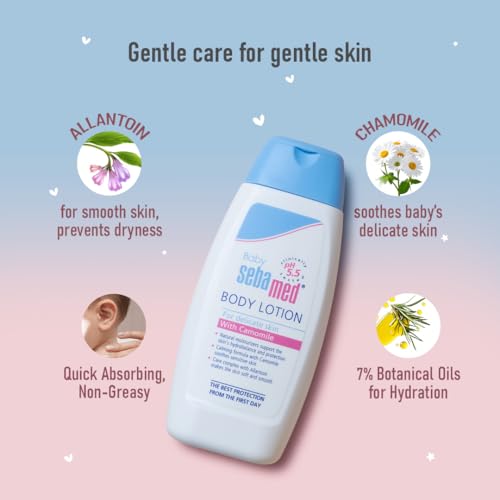 Image of Sebamed Baby Body Lotion|pH 5.5|Vegan|200 ml