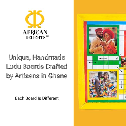 African Delights 000000 Premium African Ludu | 14In X 14In Board Game thumb #6