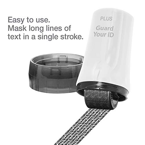 Image of Guard Your ID Advanced 2.0 Roller Identity Privacy Stamp for Identity Theft Prevention and Security (Regular 3-Pack, White)