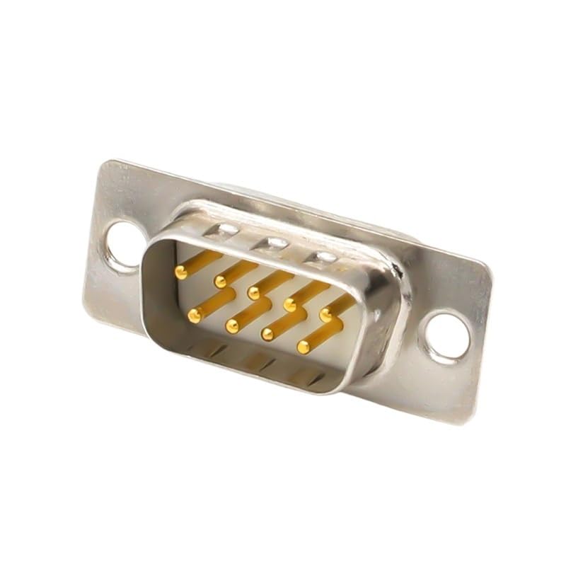 Image of 1 /5 /10PCS DB9 D-Sub Connectors Plug Ja-ck Socket Adapter RS232 9 Pin Male Female Mount Serial Port DP9 Solder(Solid Needle F,10pcs)