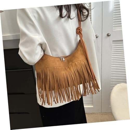 Sac décontracté à la mode avec franges en cuir