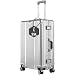 Inm's 100% Aluminium Koffer L Groß Mittelgroß Hartschalenkoffer Handgepäck Reisekoffer Koffer&Trolleys & TSA-Schloss Silber