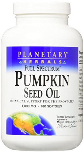PLANETARY HERBALS Pumpkin Seed Oil Full Spectrum Botanical Support for The Prostate, 180 Count