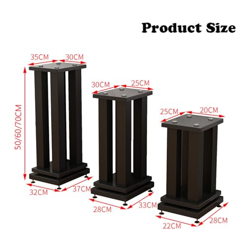 Supports d'enceintes de bibliothèque réglables pour optimiser le son surround - 3