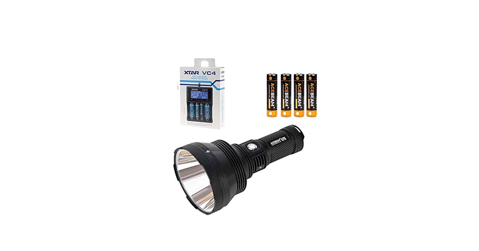 ACEBEAM(エースビーム) K75 6500lm／2500mフラッシュライト ACEBEAM(エースビーム) K75 6500LM／2500m 照射 LUMINUS SBT-90